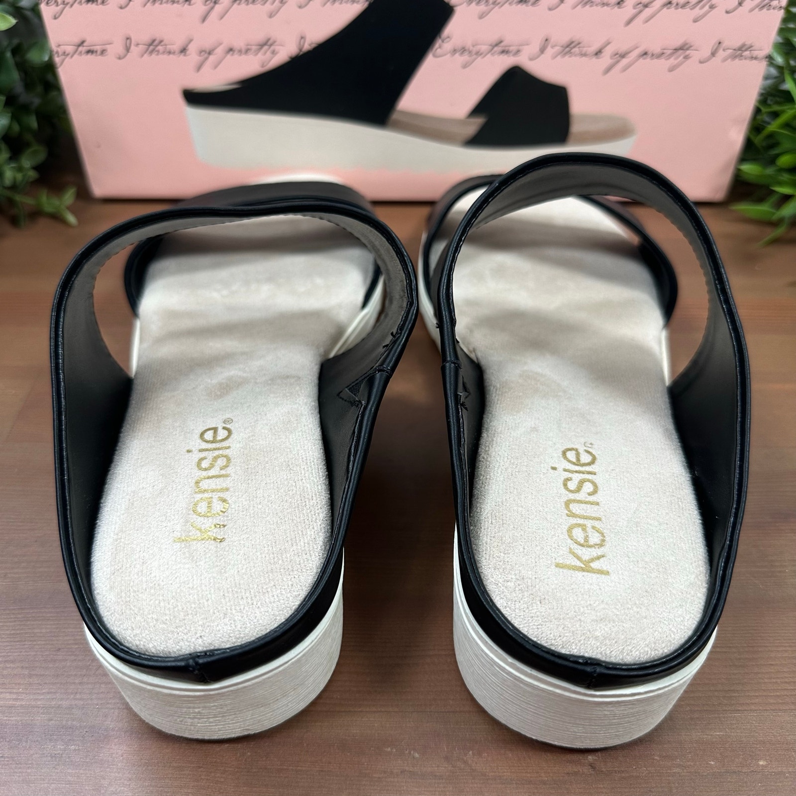 Kensie Women's Endy Slide Sandals Black Size 8 — image 4 of 6